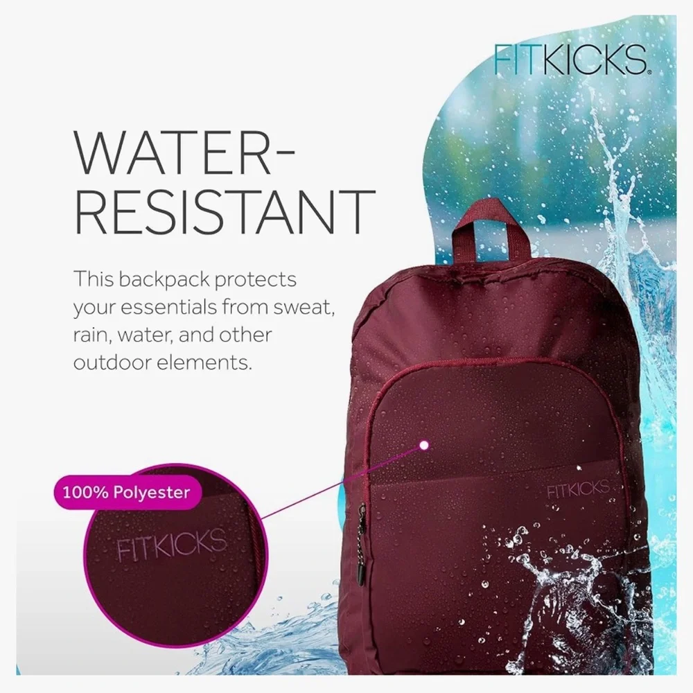 FITKICKS l Hideaway Packable Zipper Hiking Camping Outdoor Sport Travel Backpack